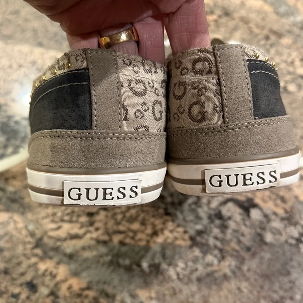 Guess Women's Sneakers - Beige and Black